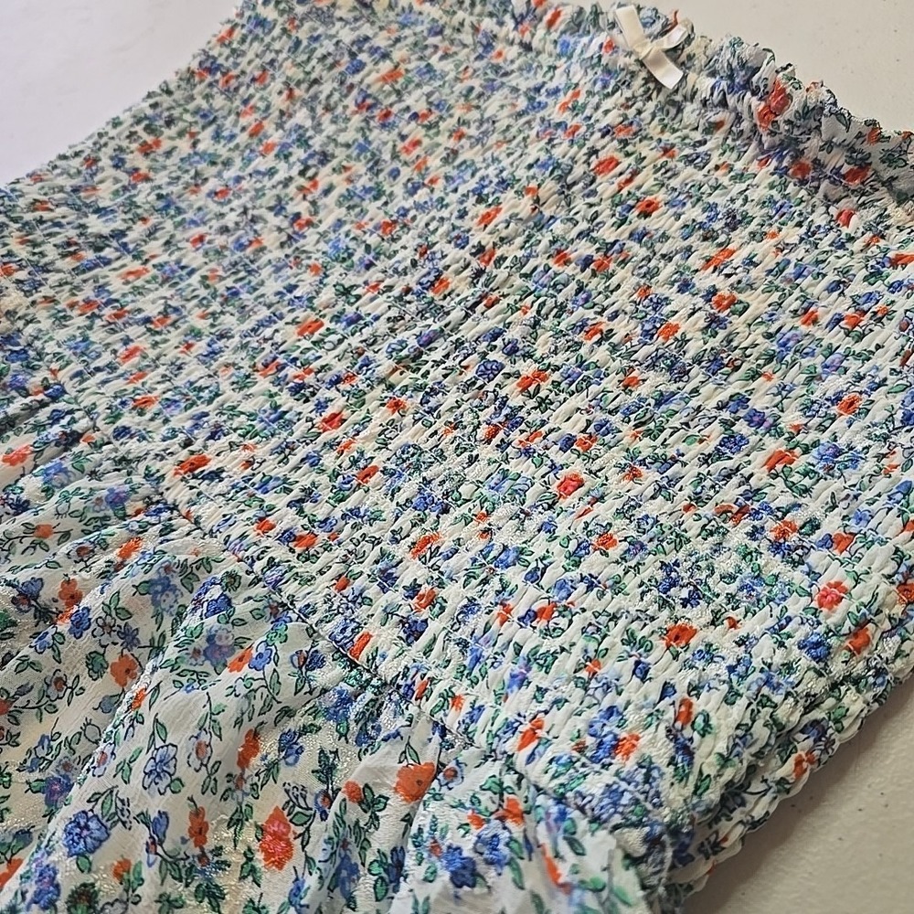 Alter'd State Smocked Floral Dress Women Size Medium M Multicolor Tiered - Picture 2 of 8